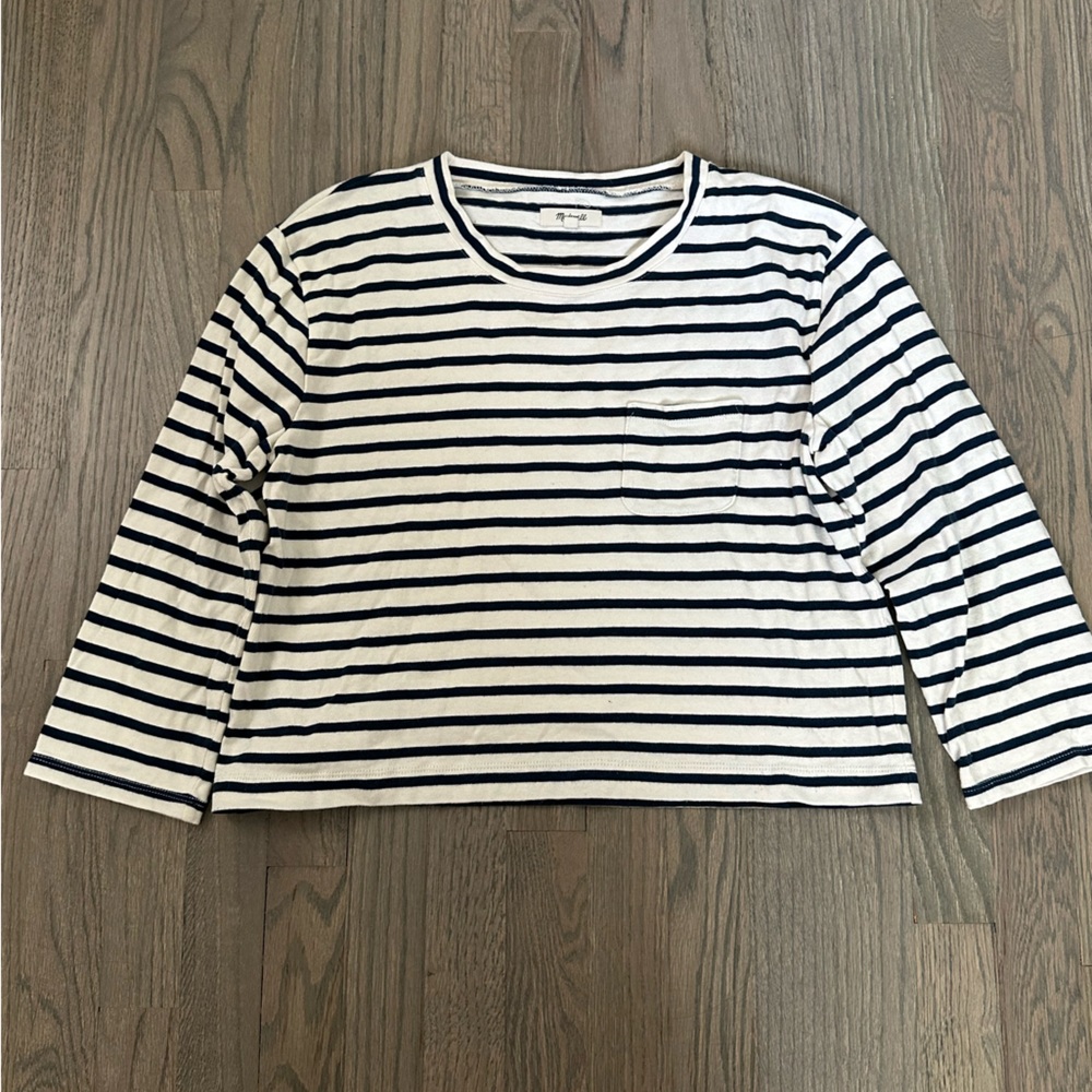 Madewell striped pocket shirt